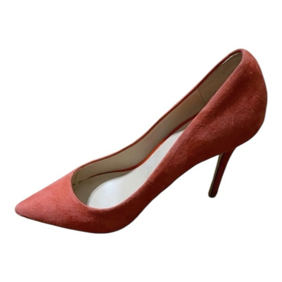 Suede Pointed Toe Pumps - Picture 1 of 13